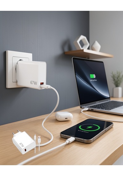 67w Type-c Şarj Cihazı Akıllı Güç Dağıtımı, Seyahat Uyumlu