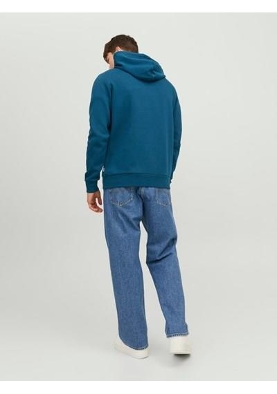 Jack & Jones Jjelogo Sweat Hood 2 Col 23/24 Noos Blue-blue Mavi