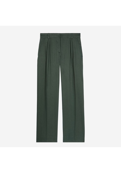 The Kooples Kadın Yeşil Keten Karışımlı Pantolon