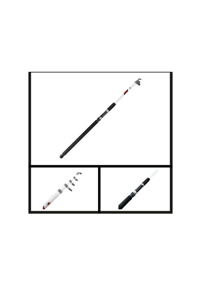 Uyguna-yakala 60-120 Gr Protackle Beacon 3.50 Mt Teleskopik Kamış Beyaz-ams.036
