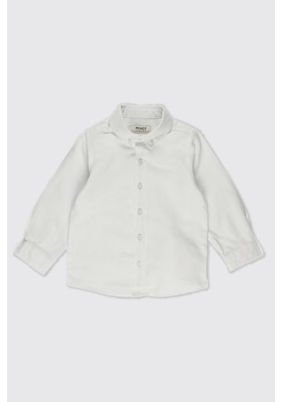 Erkek Bebek Basic Beyaz Oxford Gömlek 7274476