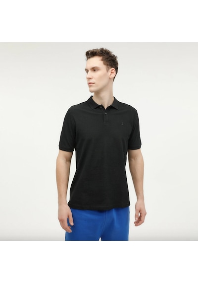 Lumberjack 5M MB CT953 POLO T SH 5FX Erkek  Siyah Tişört