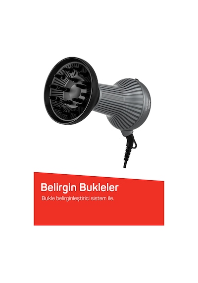 Arzum AR5124 Trendcare Curly 800W Saç Kurutma Makinesi, Difüzör Başlıklı, Bukle Belirginleştirici