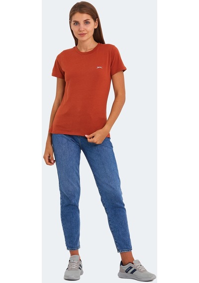Slazenger KORNELI I Kadın Slim Fit Kiremit Tişört