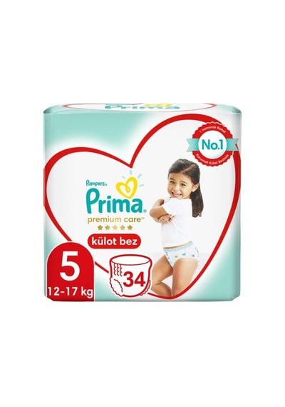 Prima Premium Care Külot Bez Junior Paket 5 No 34'lü