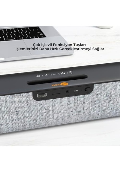 Lecoo Ds108 Kablosuz Bluetooth 10w Soundbar Taşınabilir Stereo Hoparlör Beyaz