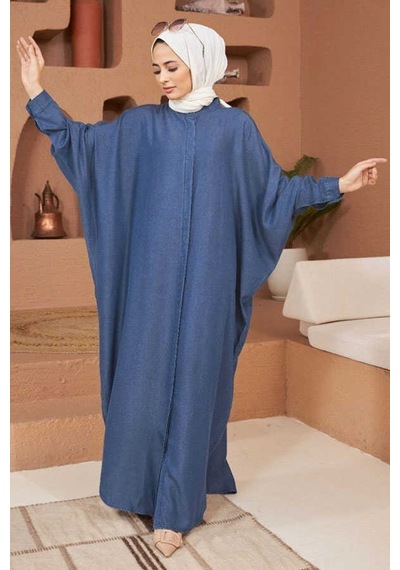 Neways 6571-Tensel Abaya Koyu Mavi