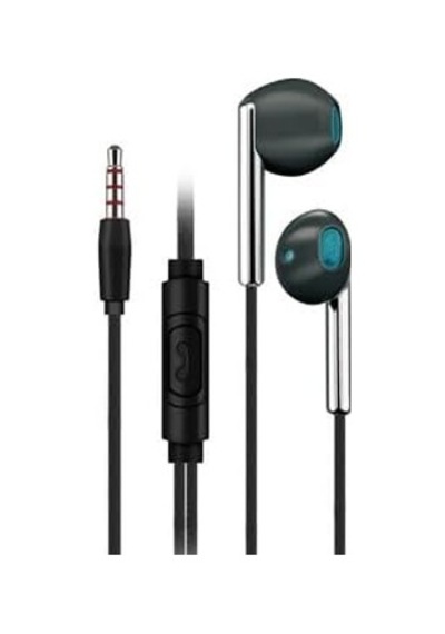 K103 3.5mm Jack Girişli Metal Nikelajlı Yüksek Ses Sporcu Kulak İçi Extra Bass Kulaklık Stereo Siyah