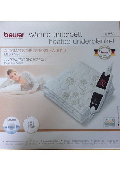 Beurer Ub 60 Isıtmalı Yatak Altı Minderi / Elektrikli Minder