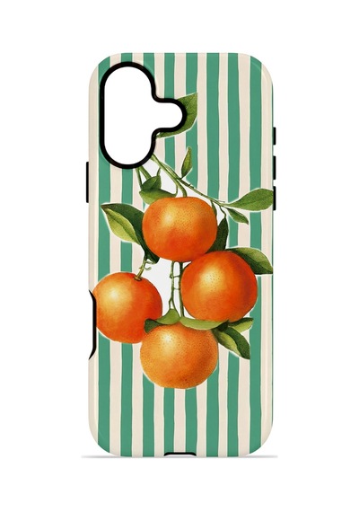 Apple iPhone Uyumlu 17 Vorian Çift Katmanlı Magsafe Kılıf Italian Orange Orchard