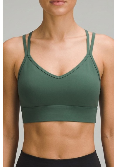 Aura Collections Çapraz İp Askılı Çıkarılabilir Pedli Sporcu Sütyeni Bralette Yeşil