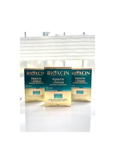 Keratin & Argan Onarıcı Şampuan 300 Ml 3'lü Set