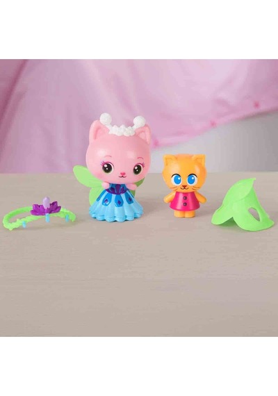 Gabby S Dollhouse 2 Li Figür Seti - Queen Kitty Fairy Kitty Gnome