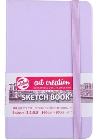 Talens Sketchbook Sert Kapak Eskiz Çizim Defteri 9x14 Cm Lila