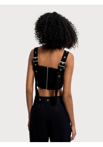 Loft Crop Kadın Top Lf2035100 Q1.v1 Siyah