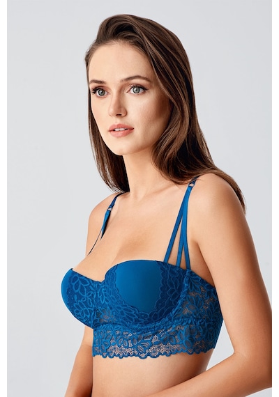 Newbra Destekli Straplez Bralet Sütyen - Petrol