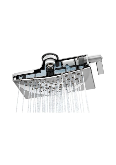 2.5 Gpm, Chrome - Moen S6345 Velocity Two-function 20cm - 1.3cm Diğer