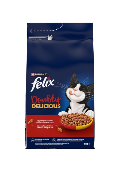 Felix Doubly Delicious Çifte Lezzet Sığır Etli 4 Kg Tarı
