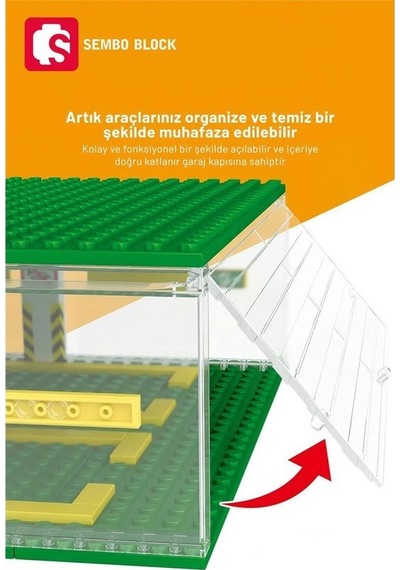 Sembo Block Famous Cars Araç Park Yeri 6 Araç Için 130 Parça Yapı Blokları İle Uyumlu 607341