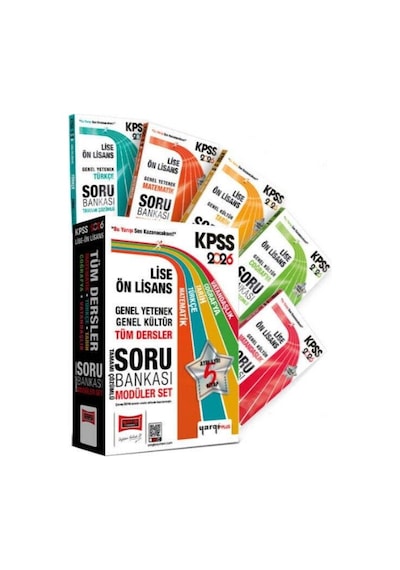 Yargı Yayınları 2026 Kpss Lise Ön Lisans Gk Gy Tüm Dersler Tamamı Çözümlü Modüler Soru Bankası Seti