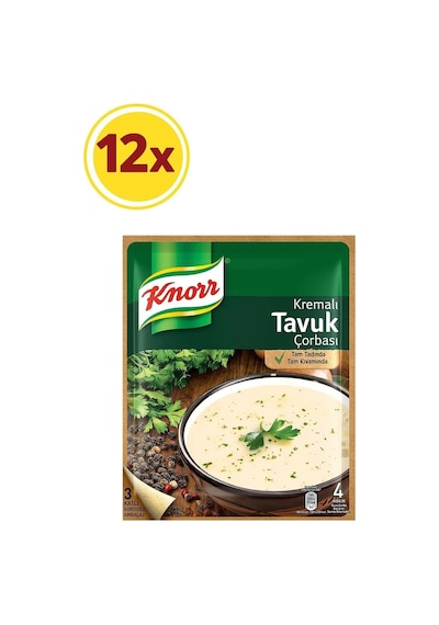 Hazır Kremalı Tavuk Çorbası 12 Adet