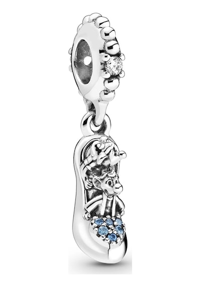 Nur Silver Sindirella Ayakkabısı Ve Fareler Sallantılı Gümüş Charm Nur-bl06609