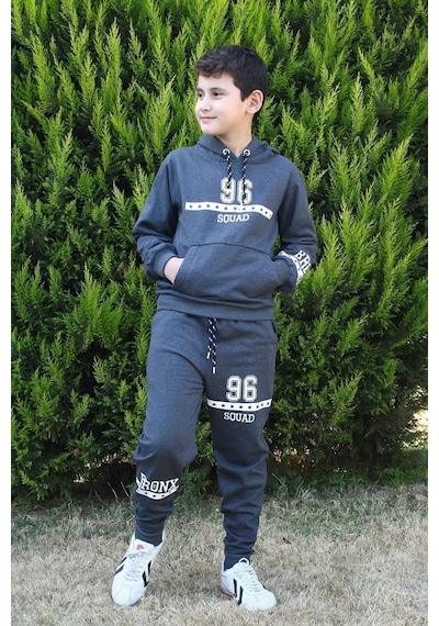 Fyk Kids 3'lü Erkek Çocuk 96-trex-düz Model Eşofman Takımı Çok Renkli