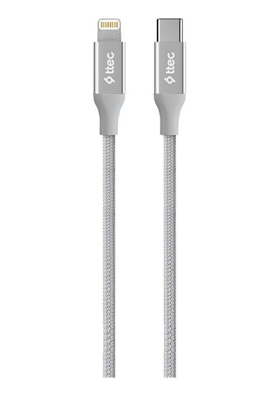 Alumicable Type-c Lightning Hızlı Şarj Kablosu 150cm 2dk41-8 Farklı Renk Gri Standart