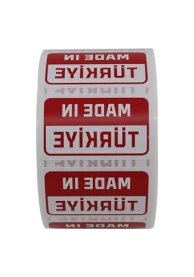 50mm X 30mm Kuşe Etiket - 1000 Adet 124-Pembe