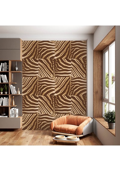 Zebra Desen Duvar Kağıdı 53244 Çok Renkli