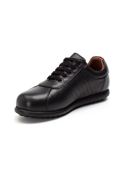 Kadın Siyah Bağcıklı Deri Garson Sneaker