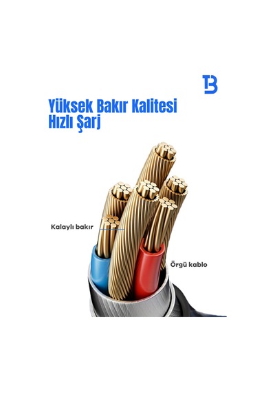 Çok Uçlu Çoklu 6in1 Kablo Üçlü Örgülü Hızlı Şarj Kablosu 1.2m Siyah - 896289857