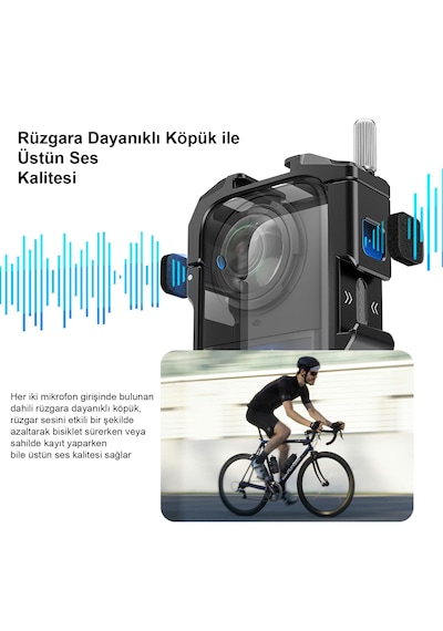 Teknoroket Insta360 X5 Uyumlu Amagisn Metal Çerçeve + Lens Cap Koruma Seti Siyah