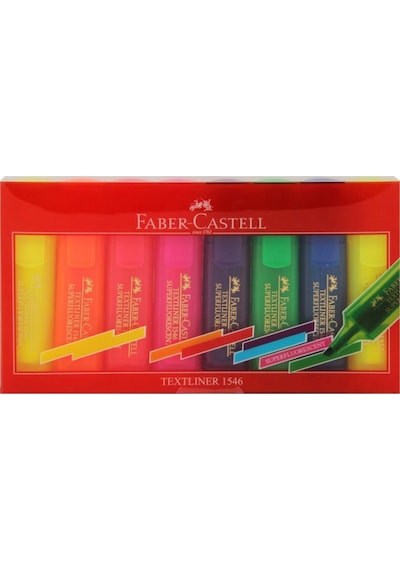 Faber-castell Fosforlu Kalem 8 Li Set Çok Renkli