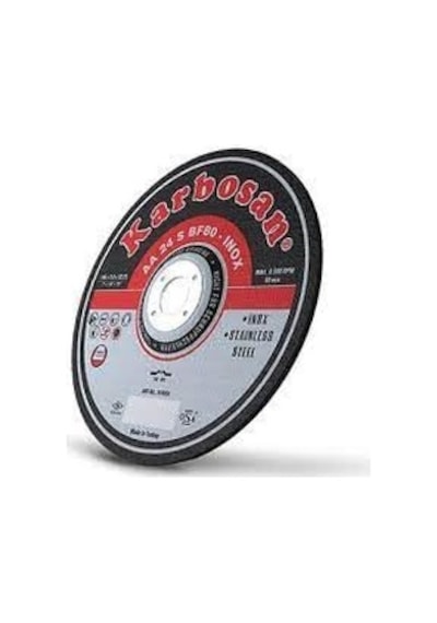 Karbosan Paslanmaz Çelik Inox İnce Kesme Disk T41 Düz 115x1,0x22,23 Mm Aa 54 R Bf80 25 Adet