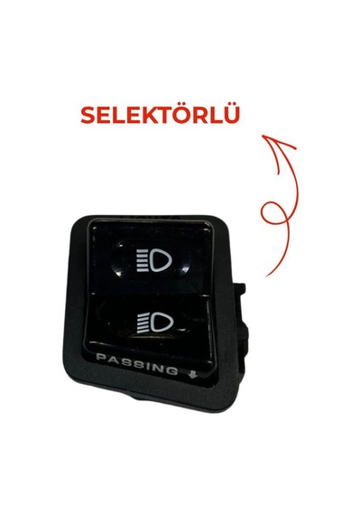 Scooter Uzun Kısa Düğmesi Sellektörlü 4 Pimli