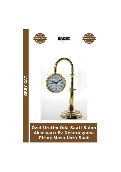 Özel Üretim Oda Saati Salon Aksesuarı Ev Dekorasyonu Pirinç Masa Üstü Saat Çok Renkli