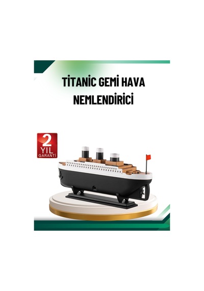 Buhar Efektli Titanik Gemi Oda Kokusu Difüzör Led Işıklı Nemlendirici - Lisinya