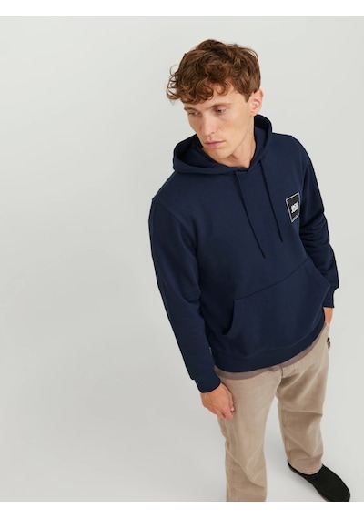 Jack & Jones Jack&jones Kapüşonlu Lacivert Erkek Sweatshirt 12251998 001