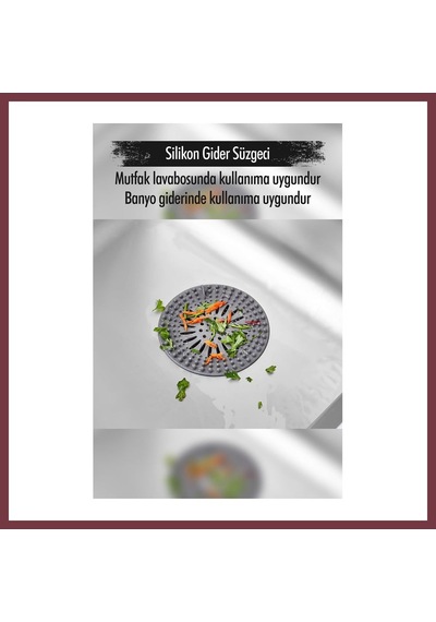 Storeşahin Silikon Lavabo Gideri Süzgeci Shn0720 Çok Renkli