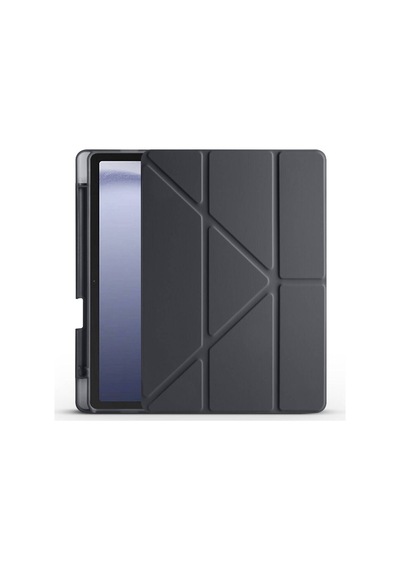 Galaxy Tab A9 Kılıf Uyumlu Zore Tri Folding Kalem Bölmeli Standlı Kılıf-siyah Tablet Kılıfı