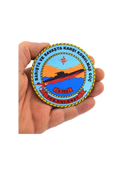 Tcg Dolunay - Cırt - Patch - Peç - Arma - 8 Cm Çok Renkli
