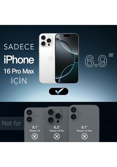 Apple Uyumlu iPhone 16 Pro Max Şeffaf Magsafe Kılıf Safe Çok Renkli