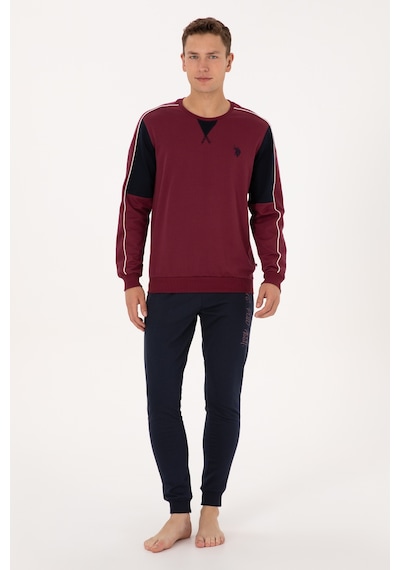U.s. Polo Assn. Erkek Vişne Pijama Takım 50318594-vr223 Vişne