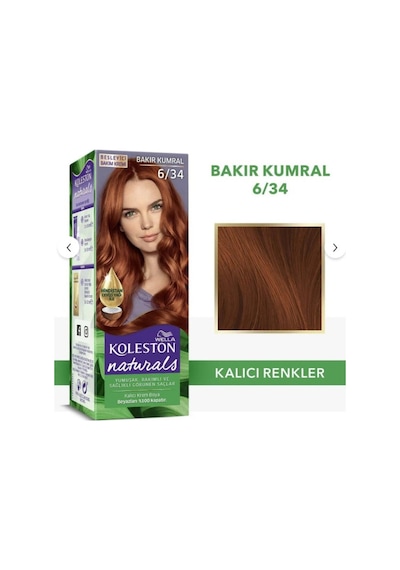 Koleston Naturals 6/34 Bakır Kumral Saç Boyası