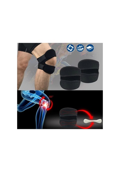 Çiftli Paket Patella Destekli Ortopedik Sporcu Dizliği - Fitness Ve Koşu İçin