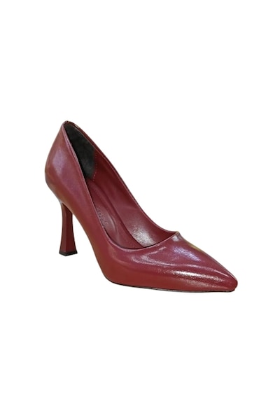 New Angel 820 Kadın Kadeh Ökçeli Stiletto Bordo Bordo