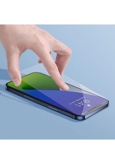 Baseus Apple Uyumlu   iPhone 12 Pro 6.1 0.3Mm Ful Tempered Cam Ekran Koruyucu