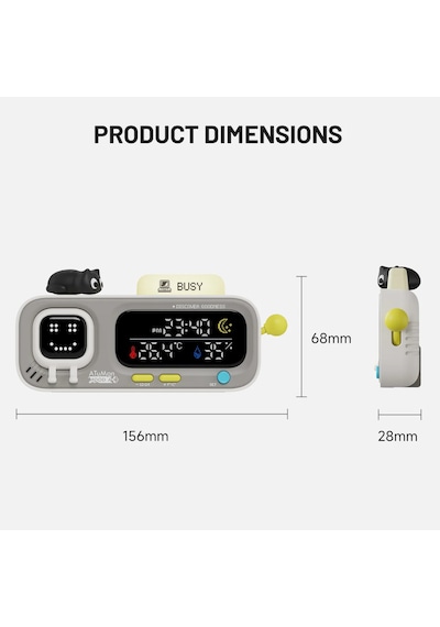 Atuman Mood-a Akıllı Termometre Higrometre Saat Retro Piksel Ekranlı Sıcaklık Nem Ölçer, Usb Şarjlı Masaüstü Akıllı Oda Monitörü, Animasyonlu Dekoratif Ev & Ofis Cihazı Hediyelik Süs Siyah Atuman Mood-a Akıllı Termometre Higrometre Saat Retro Piksel Ekranlı Sıcaklık Nem Ölçer, Usb Şarjlı Masaüstü Akıllı Oda Monitörü, Animasyonlu Dekoratif Ev & Ofis Cihazı Hediyelik Süs Siyah