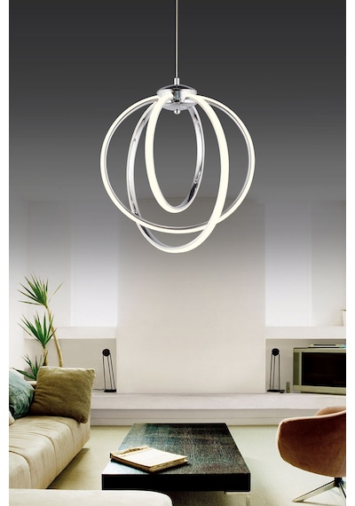 Ld 066 Model Krom 3 Renkli Koridor Ve Mutfak İçin İdeal Alüminyum Avize, 40x70 Krom